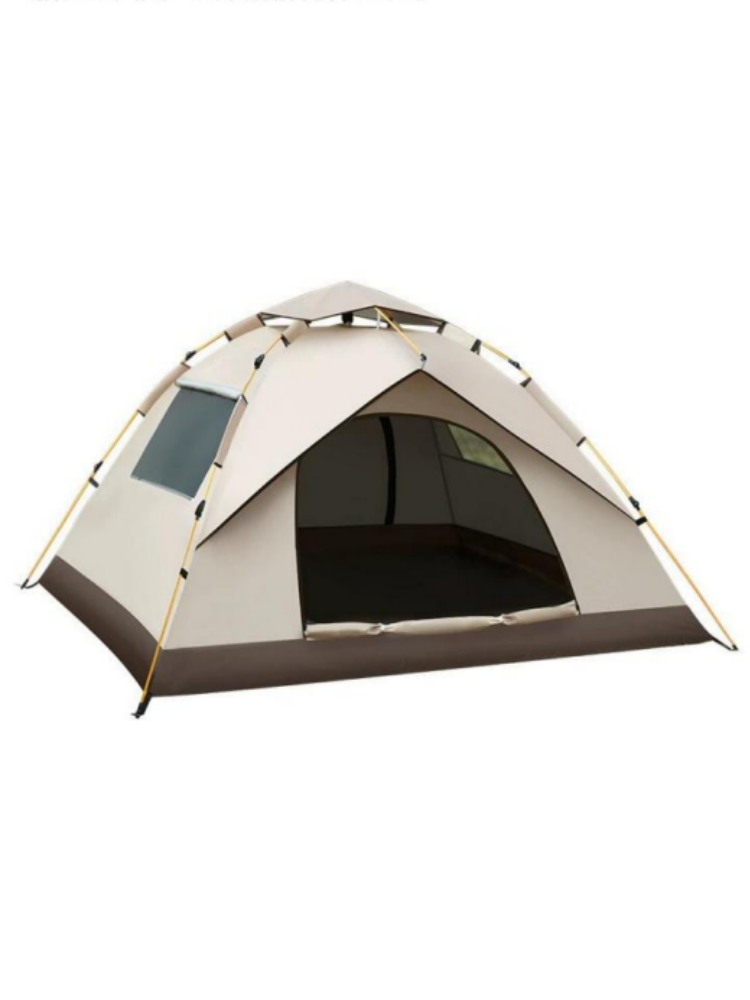 Silver-Coated Two-Door Two-Window Tent (Small/Large)