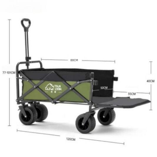 Rear-Access Adventure Wagon (Tank Wheels & Flat-Fold)