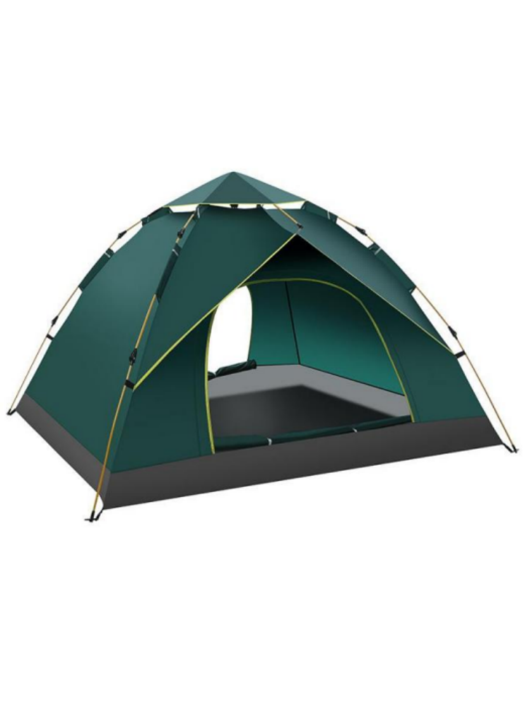 Dark Green Two-Door No-Window Tent (Small/Large)
